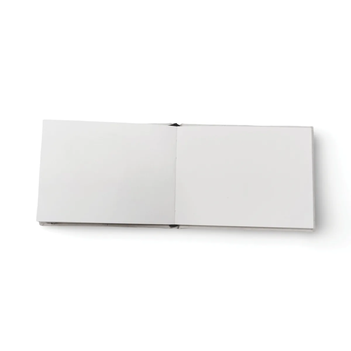Canelino Handmade Landscape Sketchbook - 120gsm Acid-Free Maplitho Paper - Hardbound Canvas Cover (6x4.6") - For Ink & Mixed Media image 2