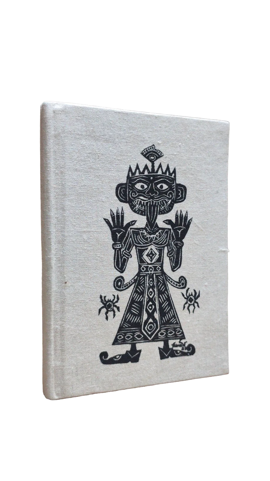 Canelino Artisanal Writing Journal, 192 Pages, Hard bound, 5.9"x7.9"inches, Ruled, Original Linocut design print image 2
