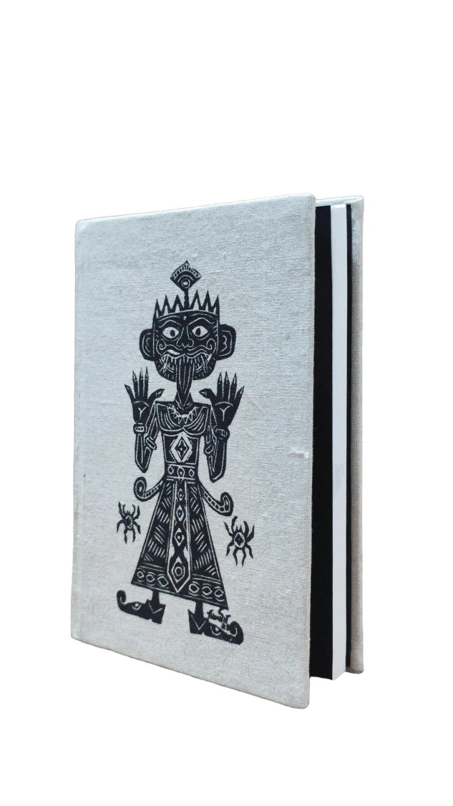 Canelino Artisanal Writing Journal, 192 Pages, Hard bound, 5.9"x7.9"inches, Ruled, Original Linocut design print image 6